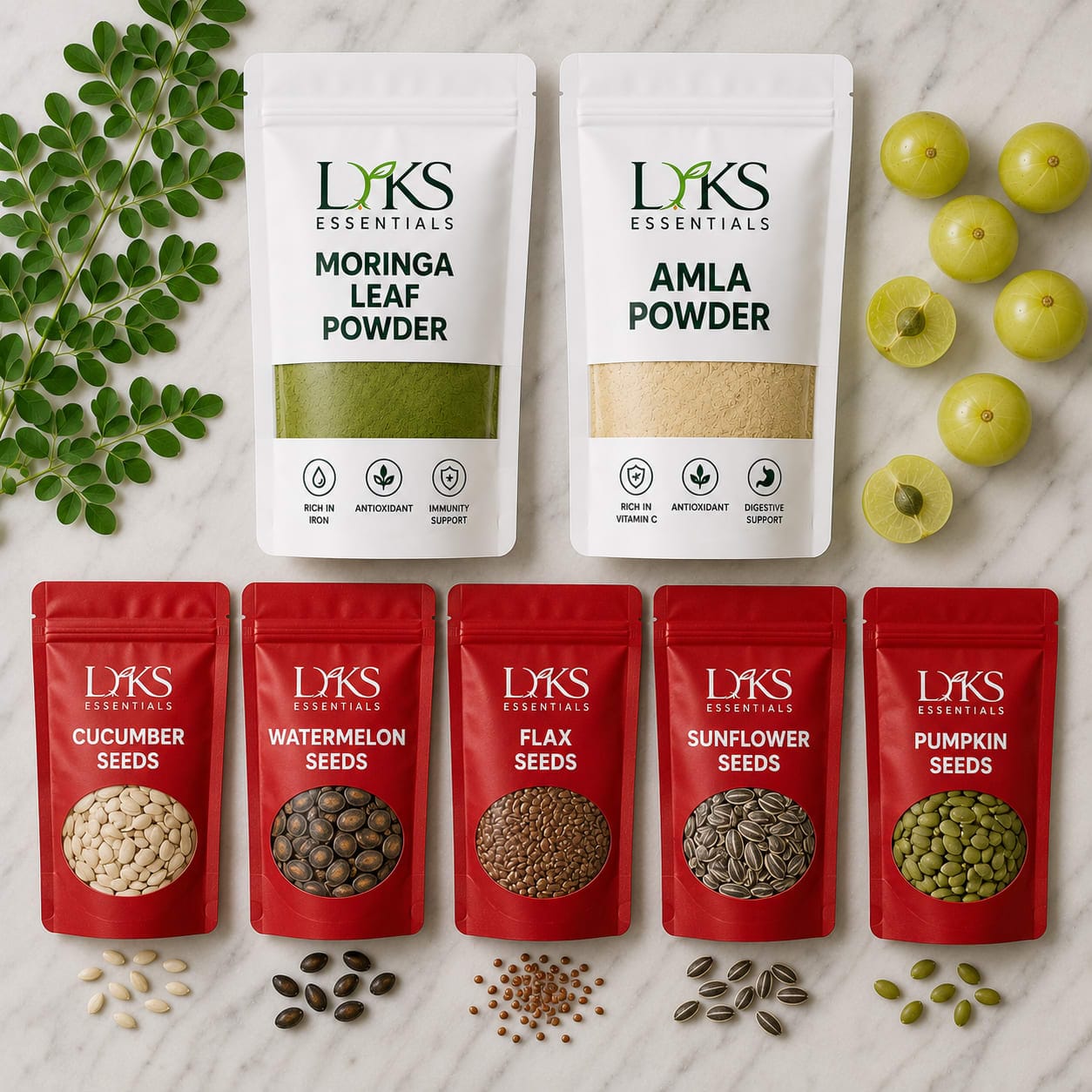 Moringa + Amla + 5 Seeds Combo — image 1